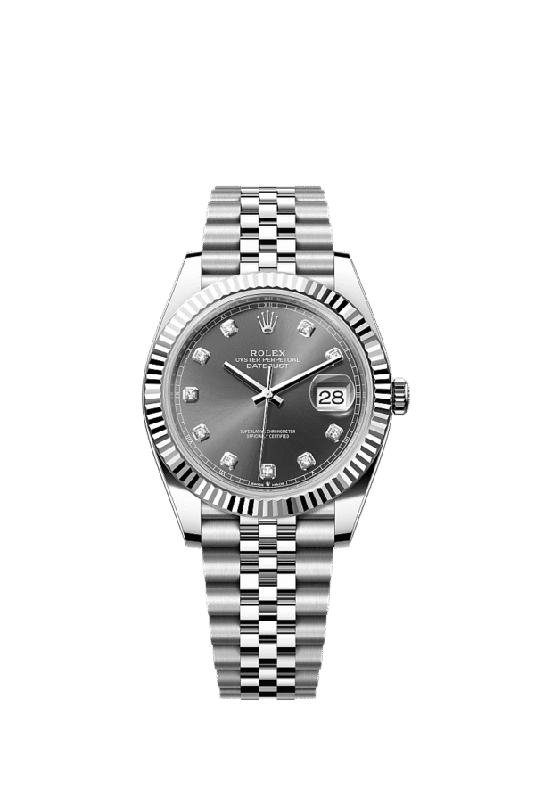 M126334-0006 Rolex Datejust 41mm 904L Oystersteel Fluted Bezel Jubilee Bracelet Automatic Watch