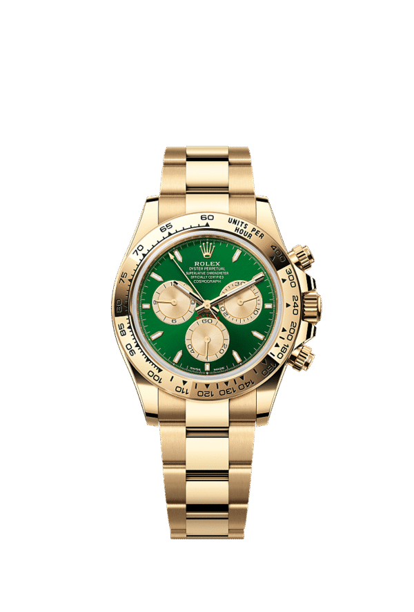M126508-0008 Rolex Cosmograph Daytona 18K Yellow Gold Oyster Solid Link Bracelet Automatic Watch