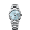 Rolex Day-Date 36mm Platinum Fluted Bezel President Bracelet Automatic Watch