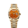 M128238-0088 Rolex Day-Date 36mm 18K Yellow Gold Fluted Bezel President Bracelet Automatic Watch
