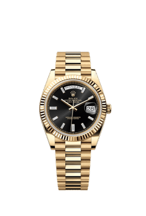 M228238-0004 Rolex Day-Date 40mm 18K Yellow Gold Fluted Bezel President Bracelet Automatic Watch