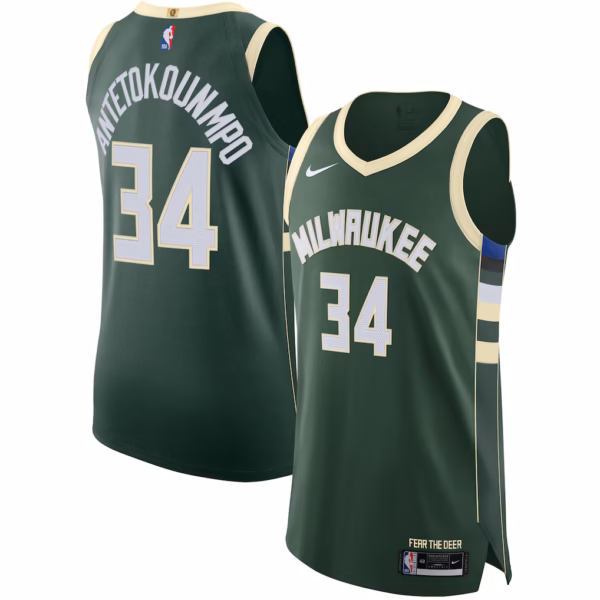 Milwaukee Bucks Giannis Antetokounmpo Green Jersey