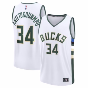 Milwaukee Bucks Giannis Antetokounmpo White Jersey Milwaukee Bucks Giannis Antetokounmpo Black Jersey