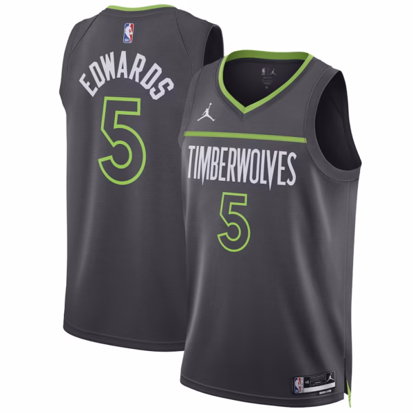 Minnesota Timberwolves Anthony Edwards Charcoal Jersey