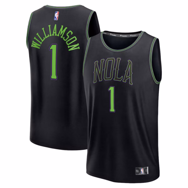 New Orleans Pelicans Zion Williamson Black Jersey