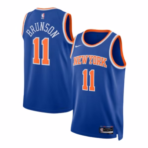 New York Knicks Jalen Brunson Blue Jersey