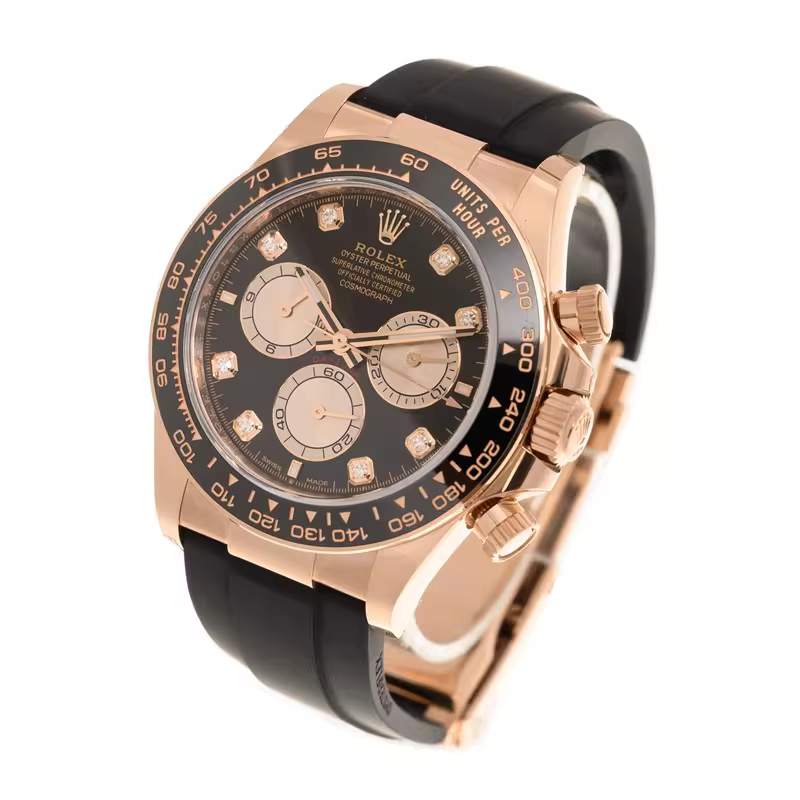 Rolex Cosmograph Daytona 18K Everose Gold Oysterflex Bracelet Automatic Watch