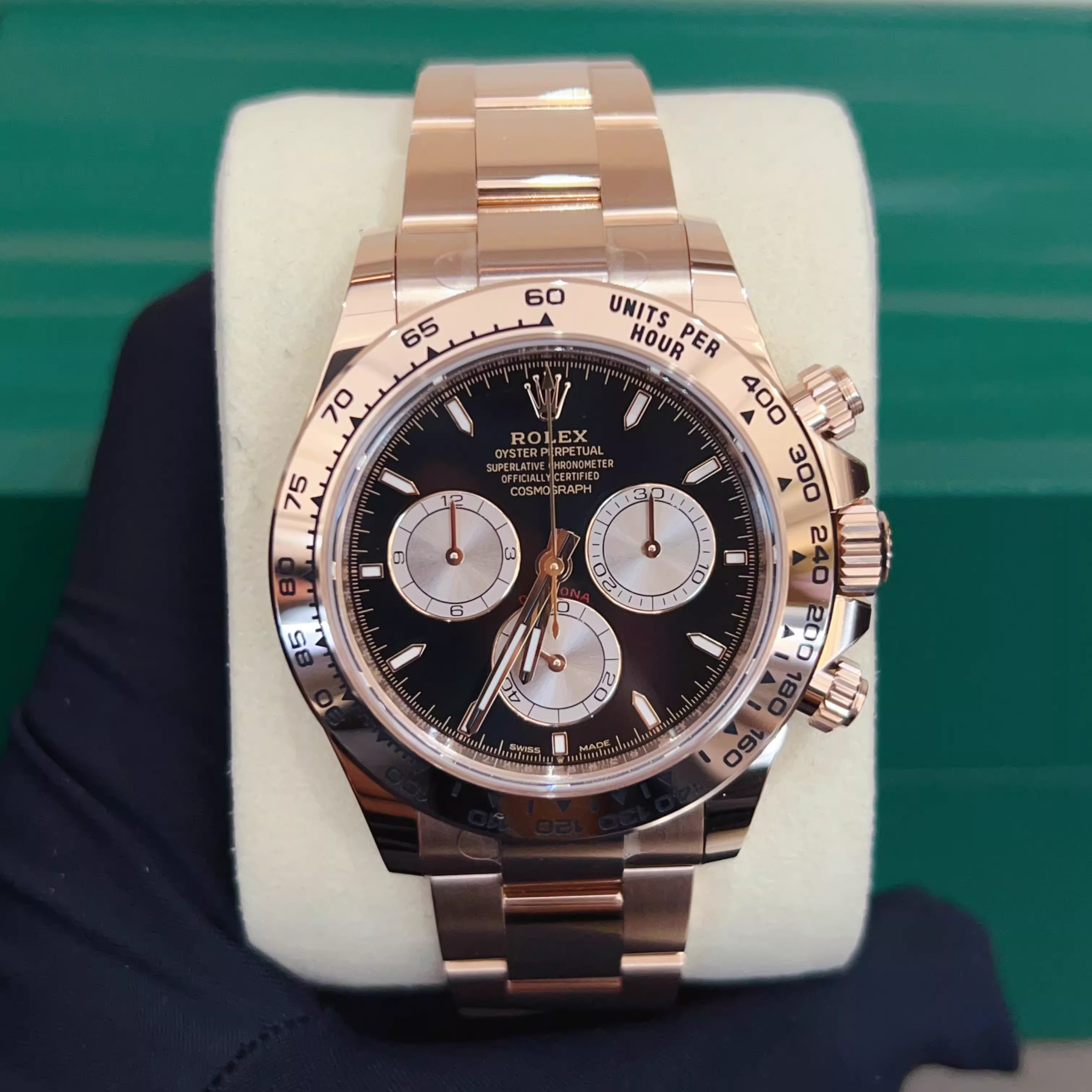 O1CN01aTfwm01QQJMecKPS3_!!407801970 Rolex Cosmograph Daytona 18K Everose Gold Oyster Solid Link Bracelet Automatic Watch