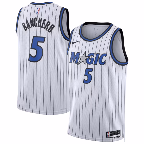 Orlando Magic Paolo Banchero White Jersey Orlando Magic Paolo Banchero White Jersey