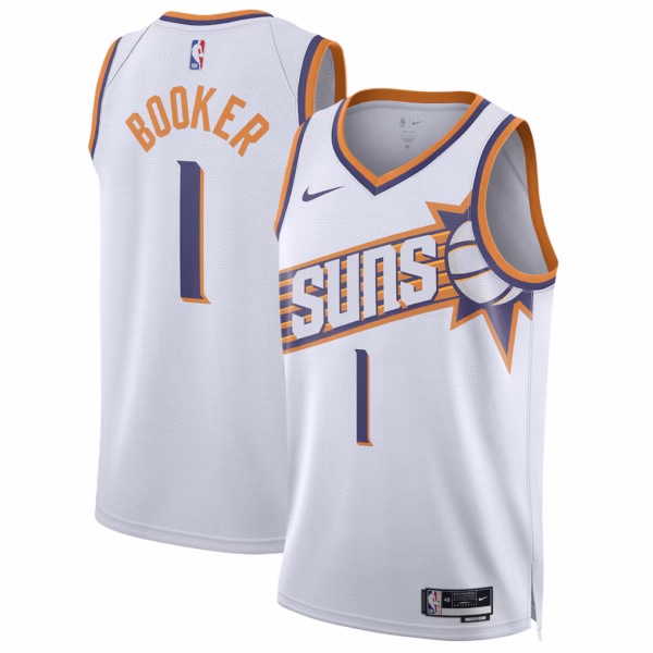 Phoenix Suns Devin Booker White Jersey Phoenix Suns Devin Booker White Jersey