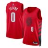Portland Trail Blazers Damian Lillard Red Jersey Portland Trail Blazers Damian Lillard Red Jersey
