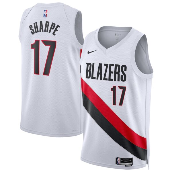Portland Trail Blazers Shaedon Sharpe White Jersey Portland Trail Blazers Shaedon Sharpe White Jersey