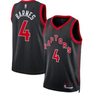 Toronto Raptors Scottie Barnes Black Jersey Toronto Raptors Scottie Barnes Black Jersey