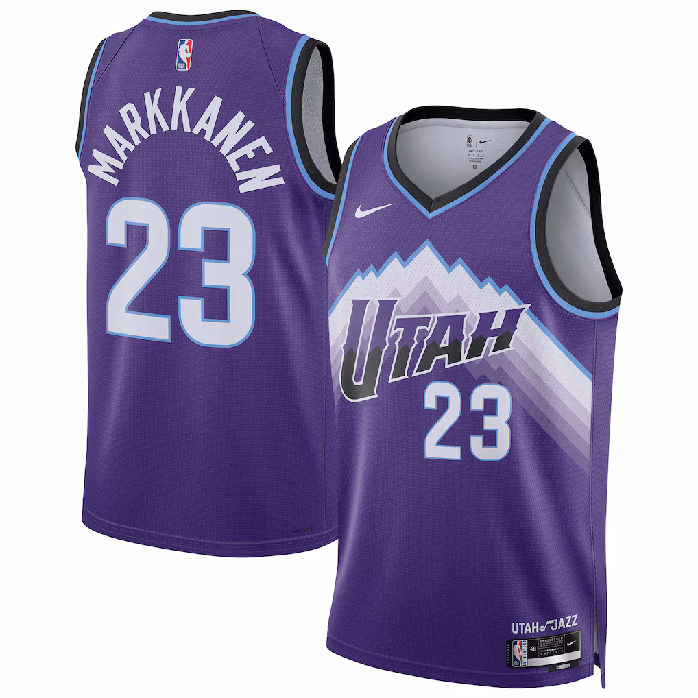 Utah Jazz Lauri Markkanen Purple Jersey - Icon Edition Utah Jazz Lauri Markkanen Purple Jersey - Icon Edition