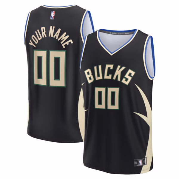 black Milwaukee Bucks Black Jersey