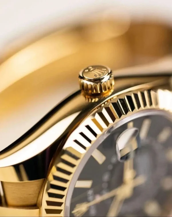 mmexport1772969600603 Rolex Sky-Dweller 42mm 18K Yellow Gold Oyster Bracelet Automatic Watch