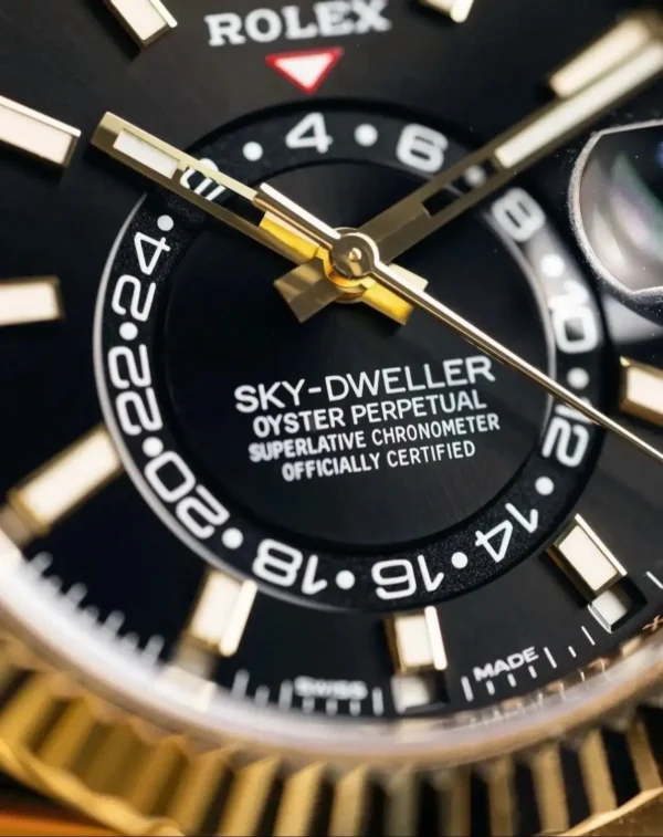 mmexport1772969602026 Rolex Sky-Dweller 42mm 18K Yellow Gold Oyster Bracelet Automatic Watch