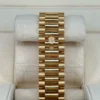 Rolex Day-Date 36mm 18K Yellow Gold Baguette Diamond Bezel President Bracelet Automatic Watch
