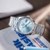Rolex Day-Date 36mm Platinum Fluted Bezel President Bracelet Automatic Watch