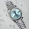 Rolex Day-Date 36mm Platinum Fluted Bezel President Bracelet Automatic Watch