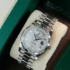 mmexport1773741526614 Rolex Day-Date 40mm Platinum Baguette Diamond Bezel President Bracelet Automatic Watch