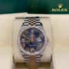 mmexport1774009587298 Rolex Datejust 36mm Two-Tone Everose Gold Round Diamond Bezel Automatic Watch
