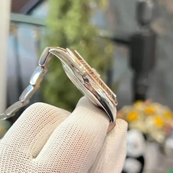 mmexport1774012102420 Rolex Datejust 41mm Two-Tone Everose Gold Fluted Bezel Automatic Watch