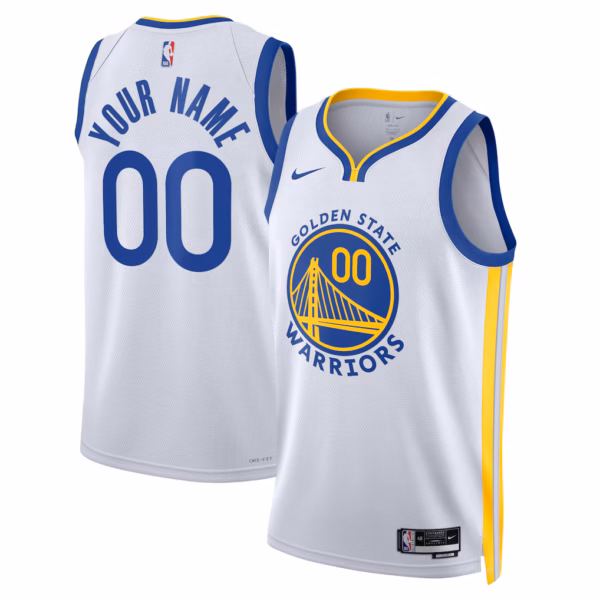 white Golden State Warriors White Jersey