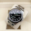 wps (2) Rolex Air-King Stainless Steel Automatic Mechanical Wristwatch