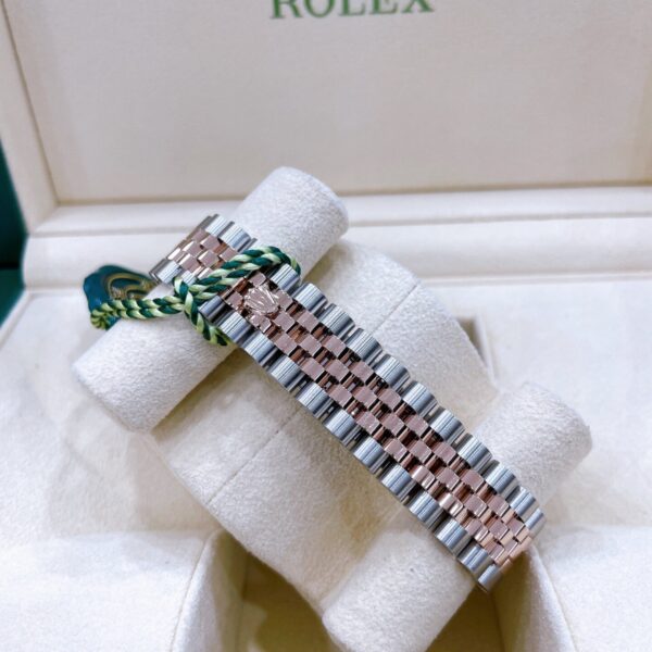 Rolex Datejust 31mm Two-Tone Everose Gold Round Diamond Bezel Ladies Automatic Watch