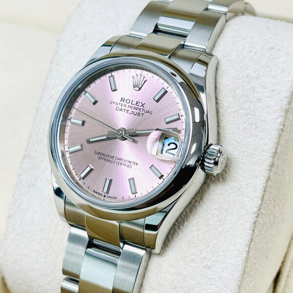 wps (6) Rolex Datejust 31mm 904L Oystersteel Smooth Bezel Oyster Bracelet Ladies Automatic Watch