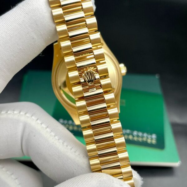 wps (8) Rolex Datejust 31mm 18K Yellow Gold Fluted Bezel Ladies Automatic Watch