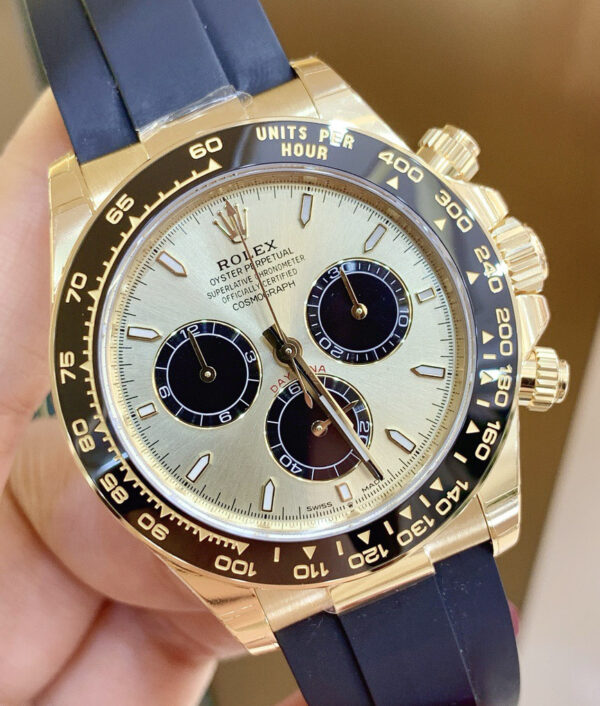 Rolex Cosmograph Daytona 18K Yellow Gold Oysterflex Bracelet Automatic Watch